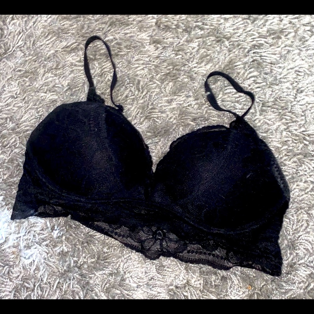 Black VS PINK Push-up Bralette with Lace